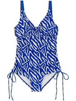 Badpak "Alinae" blauw/wit