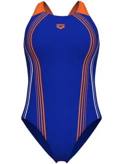 Badpak blauw/oranje