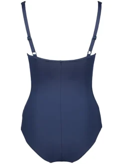 Badpak donkerblauw/lichtblauw/meerkleurig