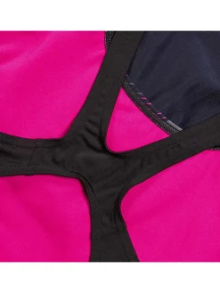 Badpak "Eco+ H-Bloom" zwart/roze/grijs