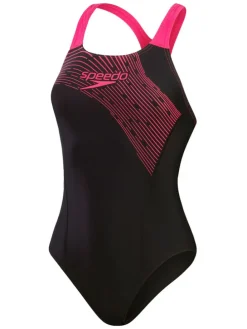 Badpak "Eco Medley" zwart/roze
