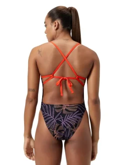 Badpak ''Eco+'' paars/oranje/zwart