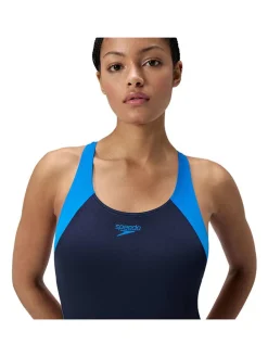 Badpak "End+ H-Boom" donkerblauw/blauw