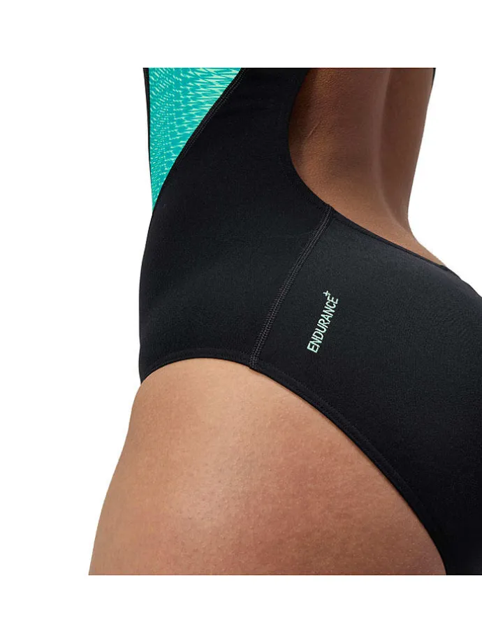 Badpak "End+ Placem" zwart/turquoise