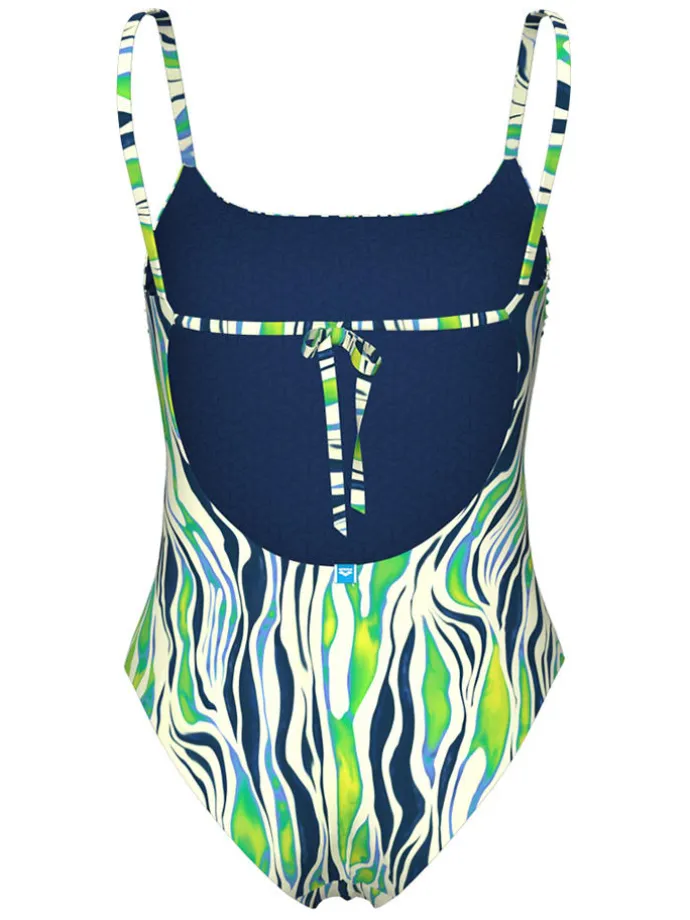 Badpak groen/donkerblauw