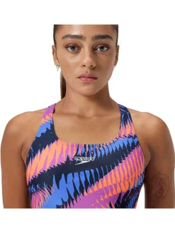 Badpak "Powerback" roze/blauw