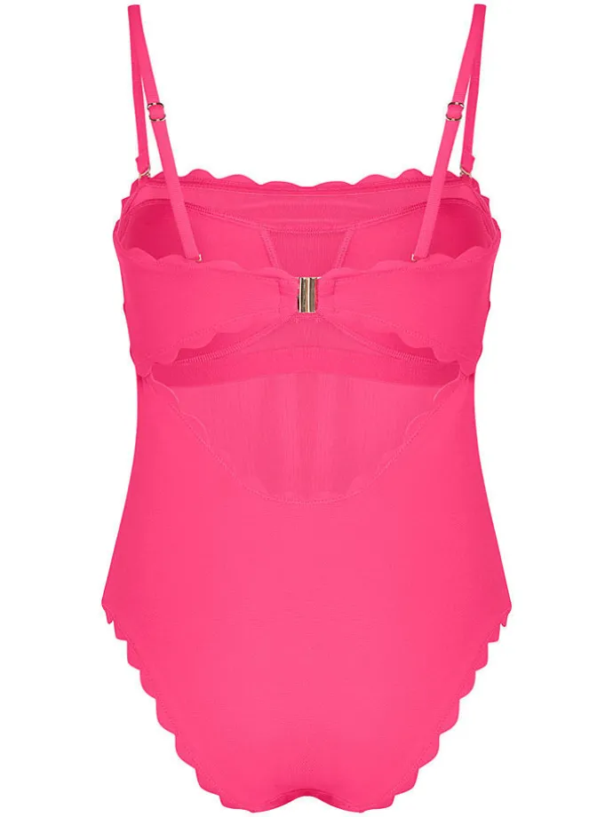 Badpak "Scallop" roze