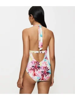 Badpak "Summer Fleur" meerkleurig/lichtroze