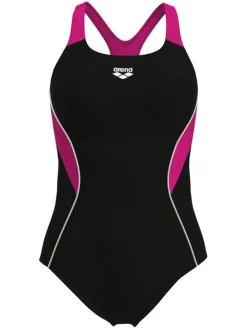 Badpak "Swim Pro" zwart/roze
