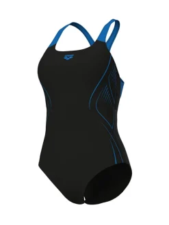 Badpak zwart/blauw