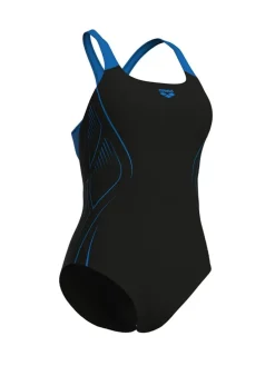 Badpak zwart/blauw