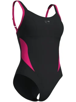 Badpak zwart/roze