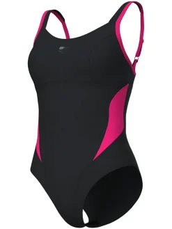 Badpak zwart/roze