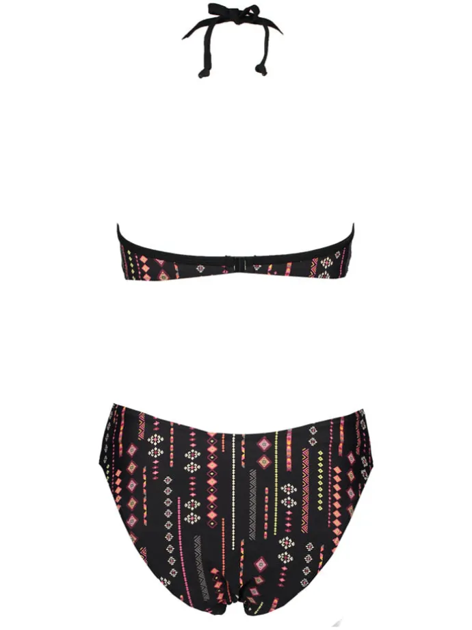 Badpak zwart/roze