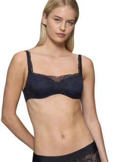 Balconettebeha "Body Make-Up" zwart/donkerblauw