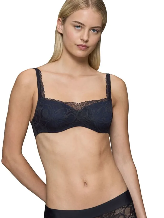 Balconettebeha "Body Make-Up" zwart/donkerblauw