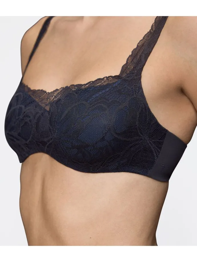 Balconettebeha "Body Make-Up" zwart/donkerblauw