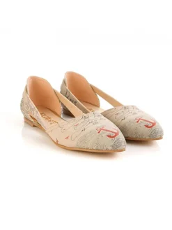 Ballerina's beige/meerkleurig
