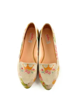 Ballerina's beige/meerkleurig