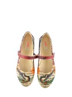 Ballerina's beige/meerkleurig