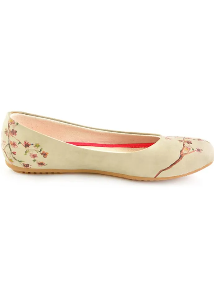 Ballerina's beige/meerkleurig