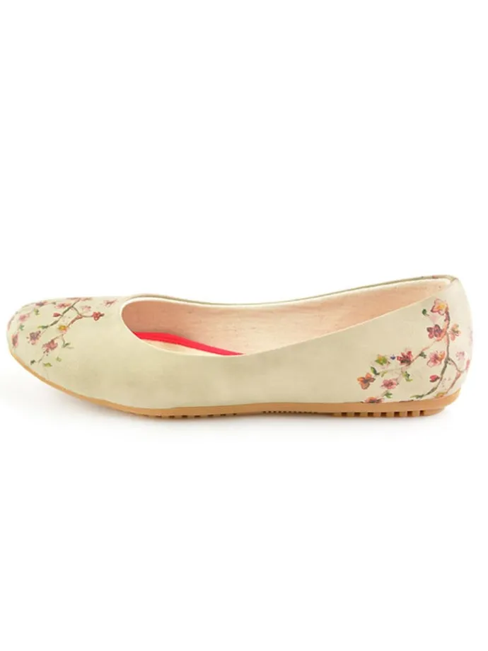 Ballerina's beige/meerkleurig