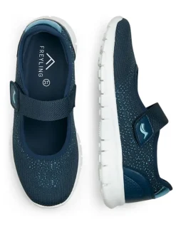 Ballerina's donkerblauw