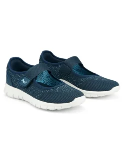 Ballerina's donkerblauw