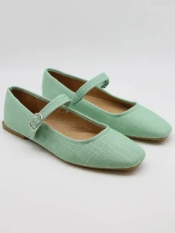 Ballerina's met bandje groen