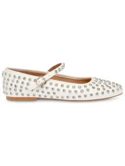Ballerina's met bandje wit
