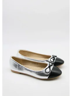 Ballerina's zilverkleurig/zwart