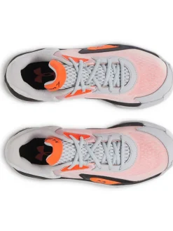 Basketbalschoenen oranje/wit/zwart