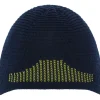 Beanie "Active Warm" donkerblauw/citroengroen