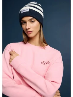 Beanie "Norid" donkerblauw/wit