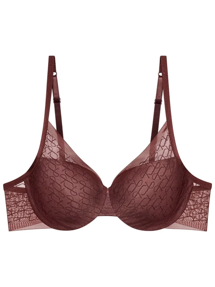 Beugelbeha "Signature Sheer" donkerbruin