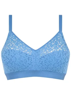 Beugelloze beha blauw