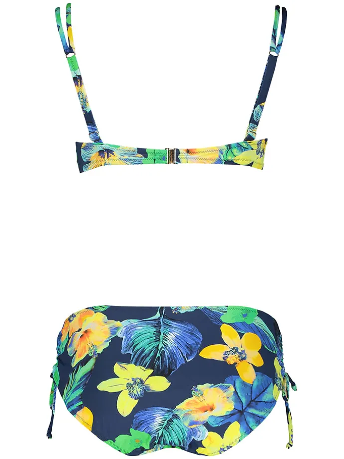 Bikini donkerblauw/groen