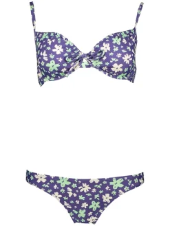 Bikini donkerblauw/mintgroen