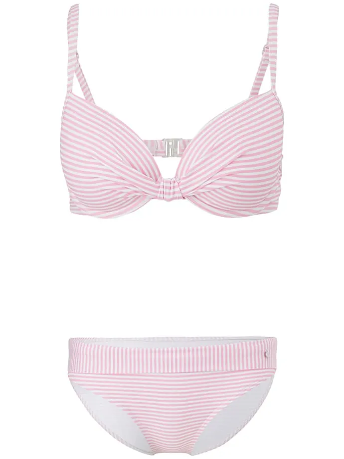 Bikini lichtroze/wit