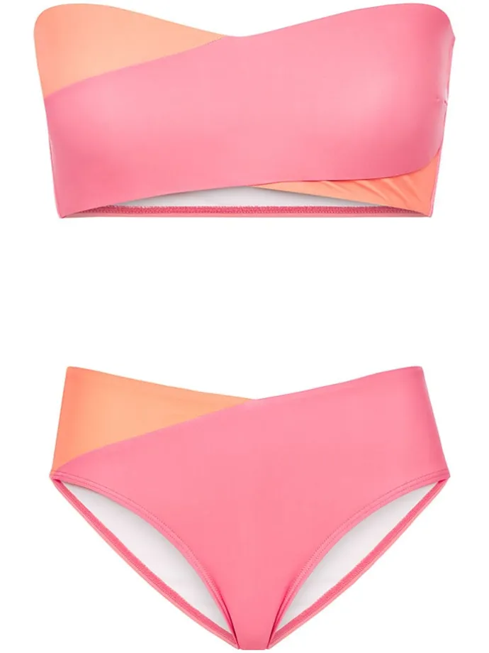 Bikini roze/abrikooskleurig