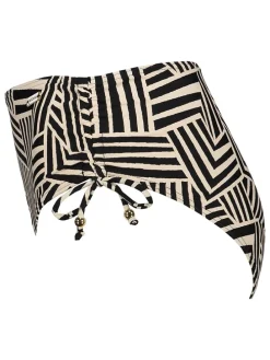 Bikinislip beige/zwart