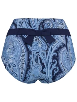 Bikinislip donkerblauw/lichtblauw