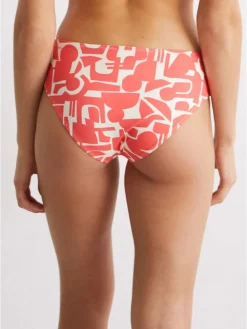 Bikinislip roze/crème