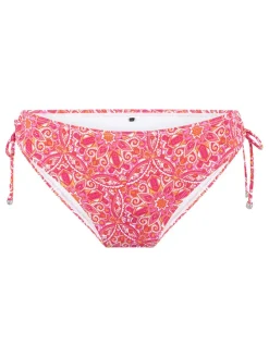 Bikinislip roze/wit