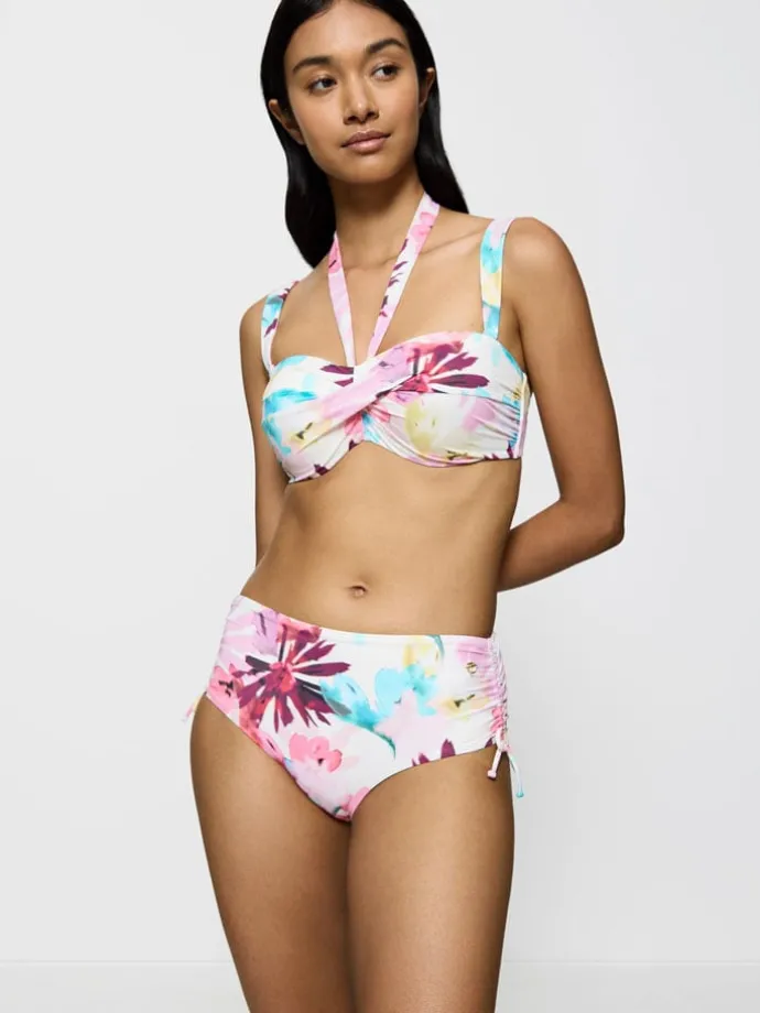 Bikinislip "Summer Fleur" lichtroze/meerkleurig