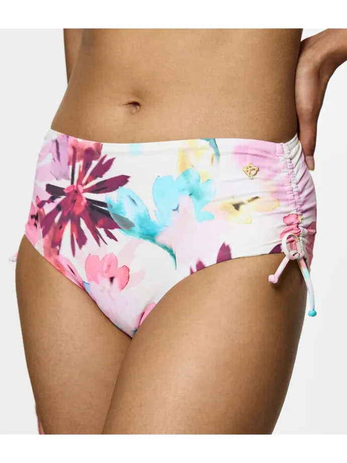 Bikinislip "Summer Fleur" lichtroze/meerkleurig