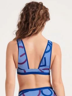Bikinitop blauw