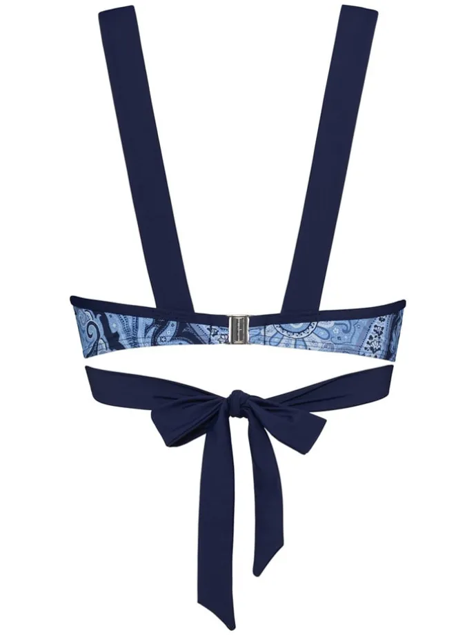 Bikinitop lichtblauw/donkerblauw