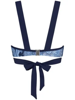 Bikinitop lichtblauw/donkerblauw