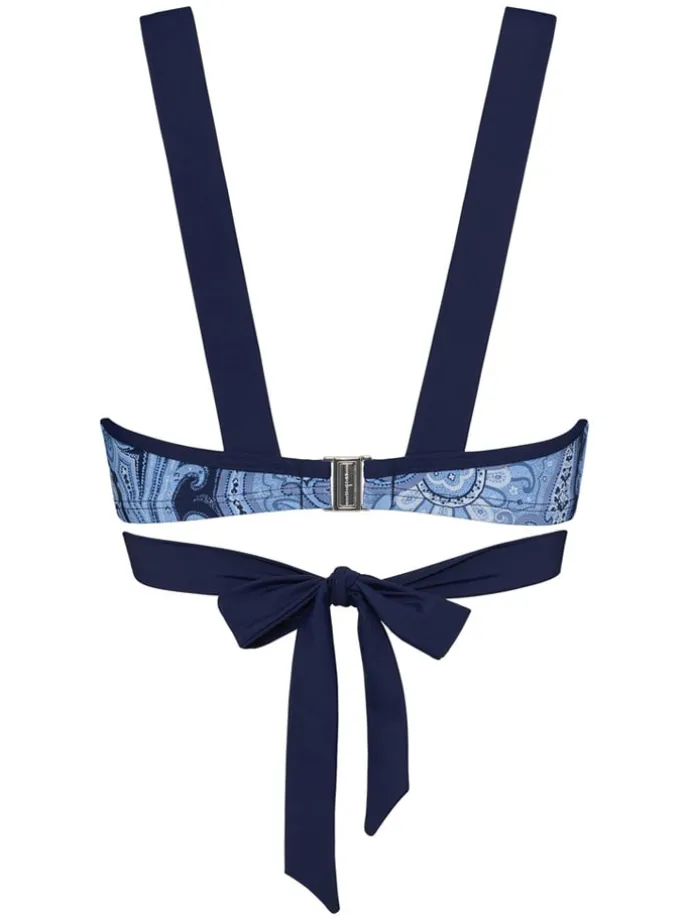 Bikinitop lichtblauw/donkerblauw